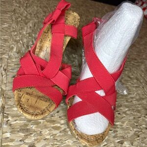 Red Strappy Sandals